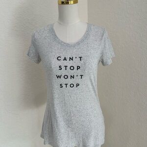 Gray Graphic Women's Top